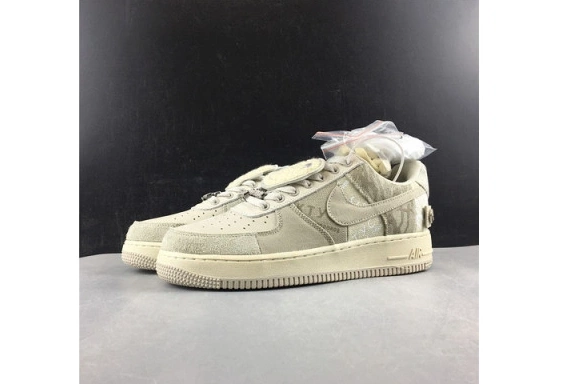 CN2405-902 Scott  FORCE 1 NIKE AIR  White Travis x Grey 0204